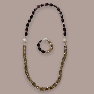 White House Black Market Convertible, Beaded Necklace(s) & Bracelet Set